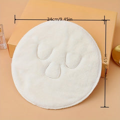 Hot Compress Face Towel Masks Reusable Facial Steamer Towel with 3 Holes