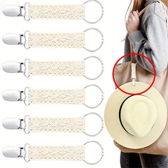 Minimalist Knitted Hat Clip Lightweight Reusable Clip For Shoulder Bag