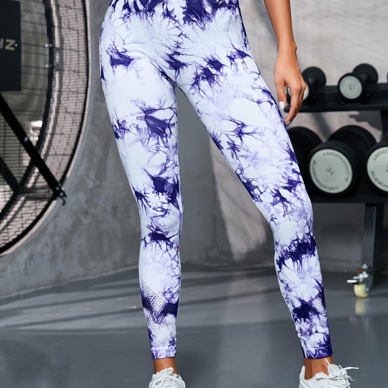 Tie Dye Yoga Pants Quick Dry High Waist Fitness Trousers