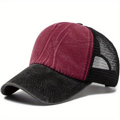 Men's Trucker Hat Snapback Hip Hop Vintage Mesh Caps Outdoor Hats