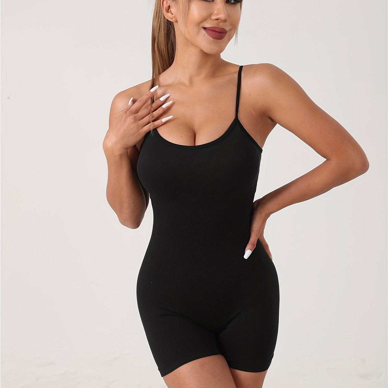 Women Yoga Rompers Workout Solid Sleeveless Sport Jumpsuit