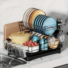 Over-The-Sink 2-Tier Dish Drying Rack Set