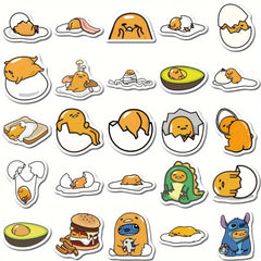 100pcs Lazy Eggs Cartoon Stickers for DIY Mobile Phone Case Pad Water Cup