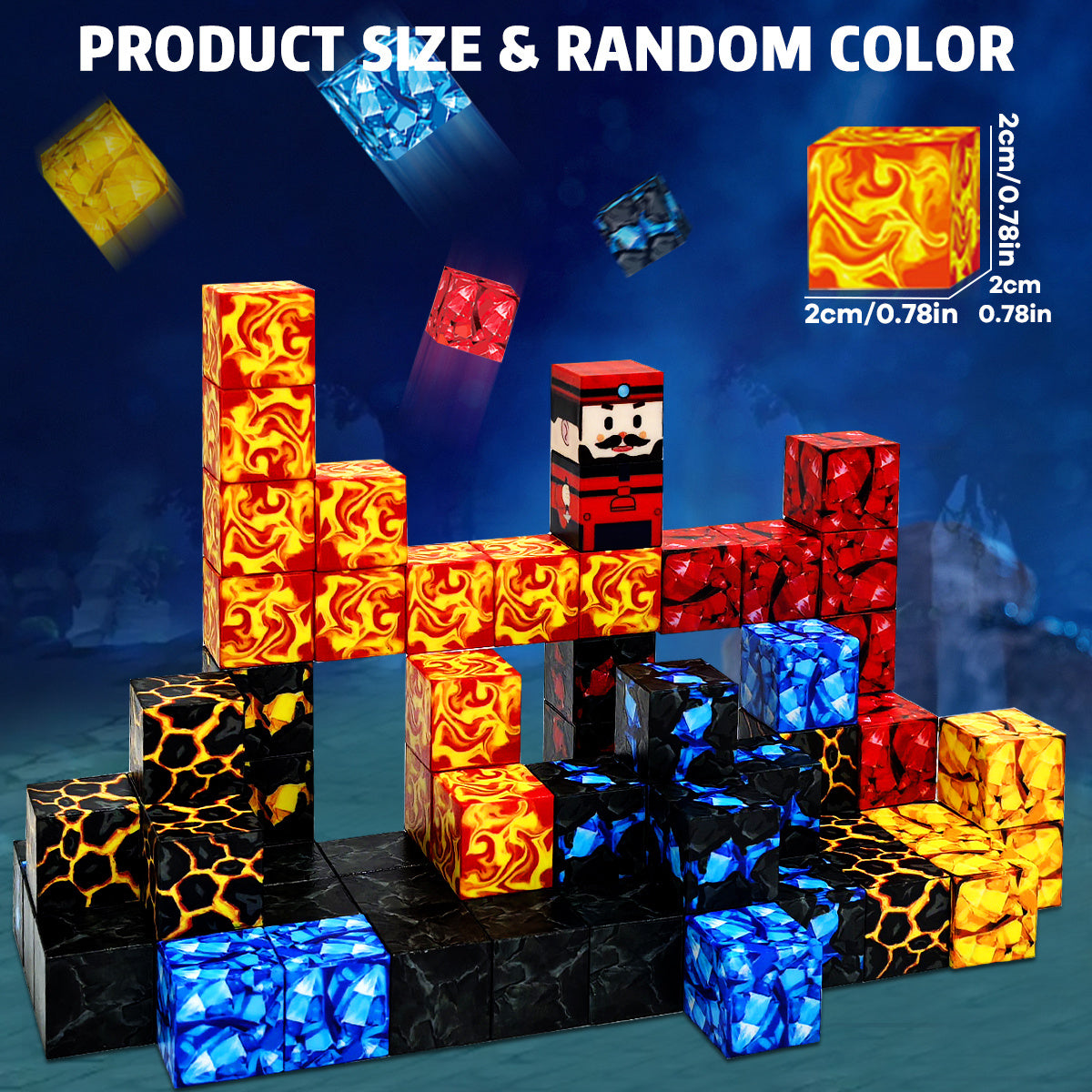 Magnetic Building Blocks Miner for Kids Toys STME Puzzle Imagination Toy