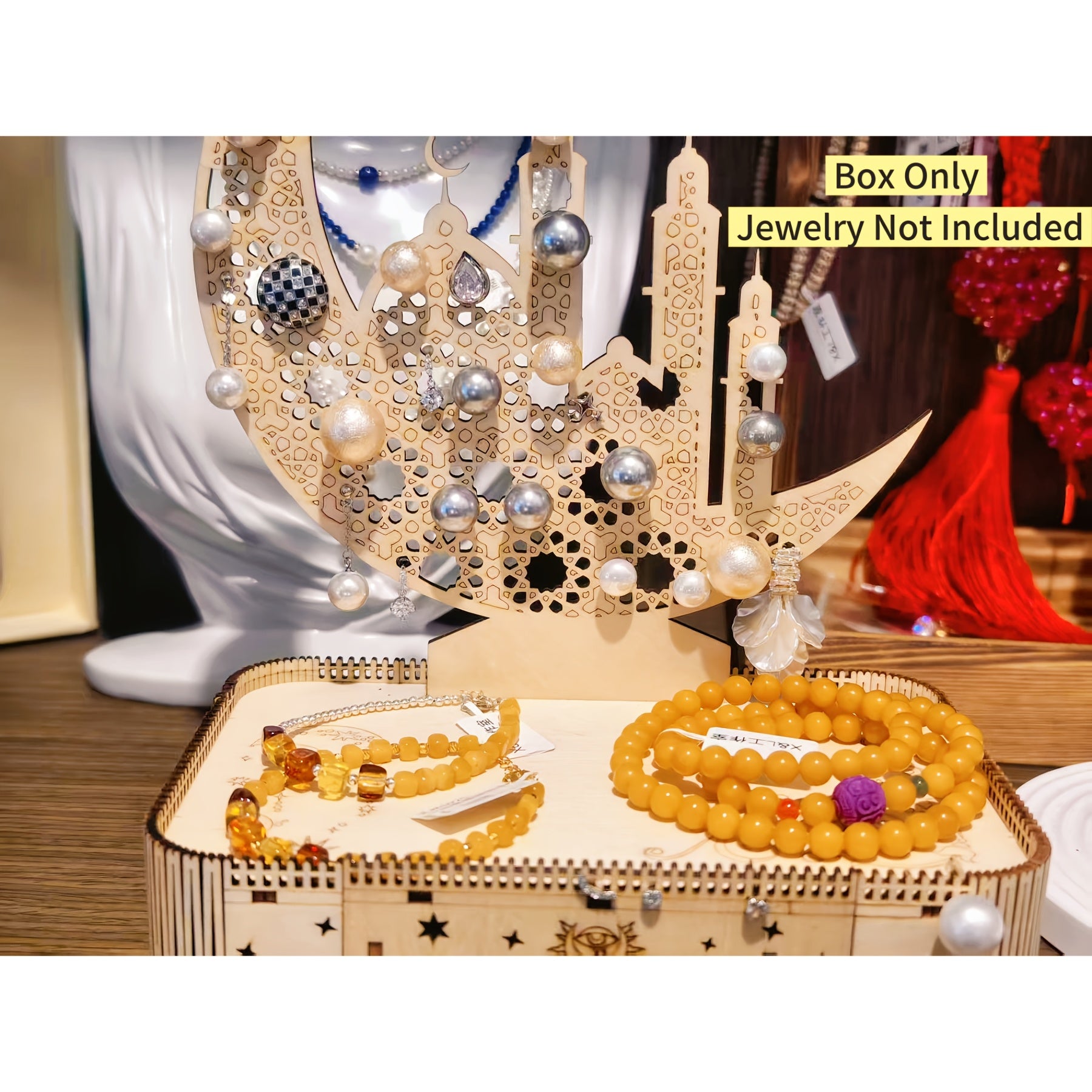 Moon Goddess Music Box Wooden 3D Puzzle DIY Craft Kit