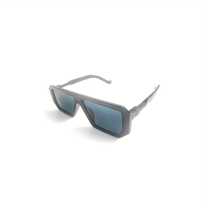 Retro Square Frame Sunglasses for Outdoor Riding and Driving