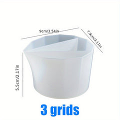 8 Silicone Split Cups Reusable Resin Mixing Cups Dividers Paint Pouring Supplies