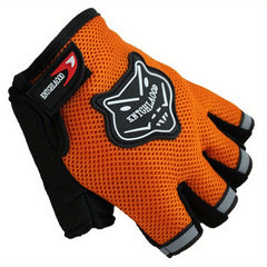 Mesh Half Finger Cycling Gloves Non-slip Breathable Outdoor Sports Gloves