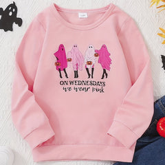 Halloween Baby Girls Sweatshirt Tops Cartoon Print Pullover