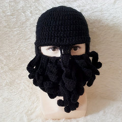 Funny Octopus Knit Hat for Fall Winter Outdoor