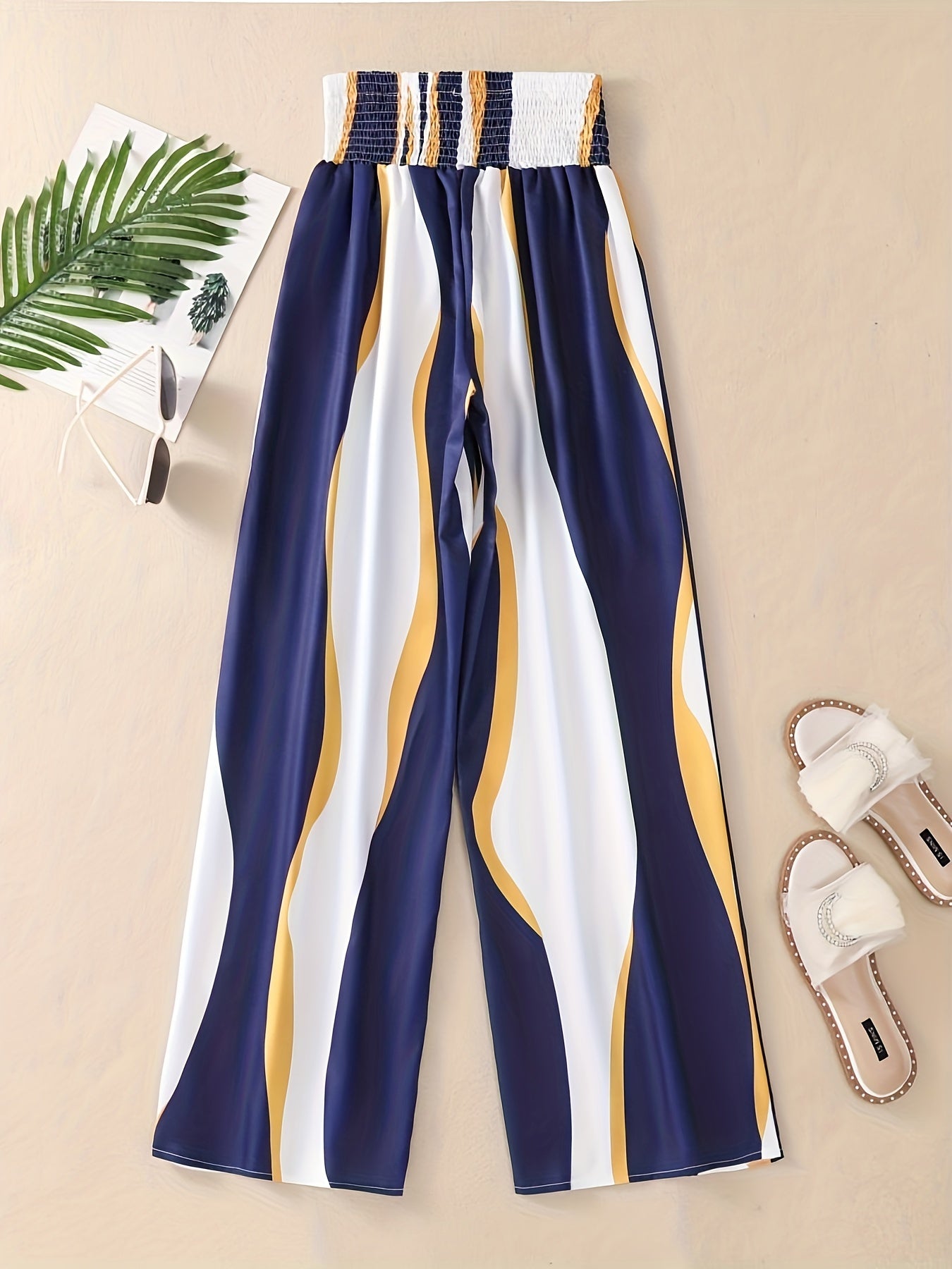 Striped Wide Leg Pants for Women