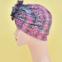 Colorful Flower Bandana Turban Cap Head Wrap Hair Cap For Women Girls