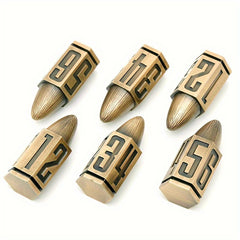 6pcs Metal Polyhedral Dice Set For RPG Board Games