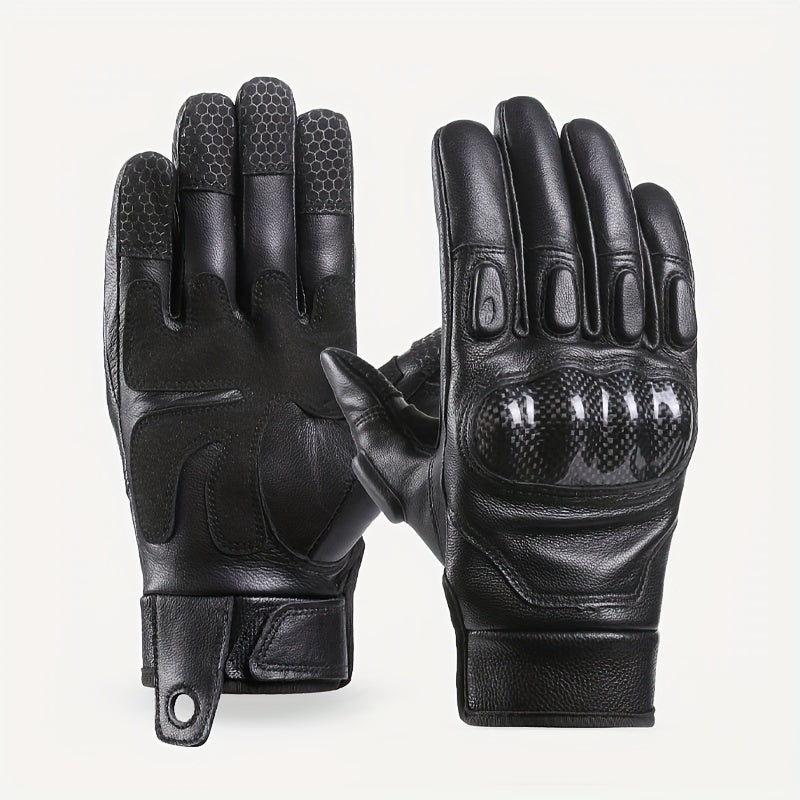 Windproof Warm Motorcycle Riding Gloves Touchscreen Full Finger Cold Resistant