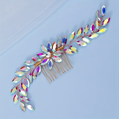 Crystal Bridal Hair Comb Headdress Rhinestone Insert Comb Prom Hair Accessories