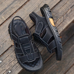 Men's Hook And Loop Sandals Casual Non Slip Shoes