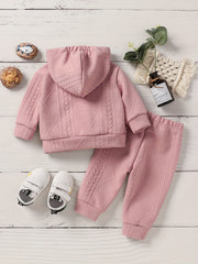 Christmas Baby Deer Hooded Sweatshirt & Pants Creamy