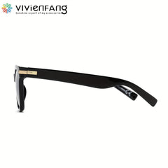 VIVIENFANG Men's Polarized Sunglasses UV Protection Flexible Temples Packaging