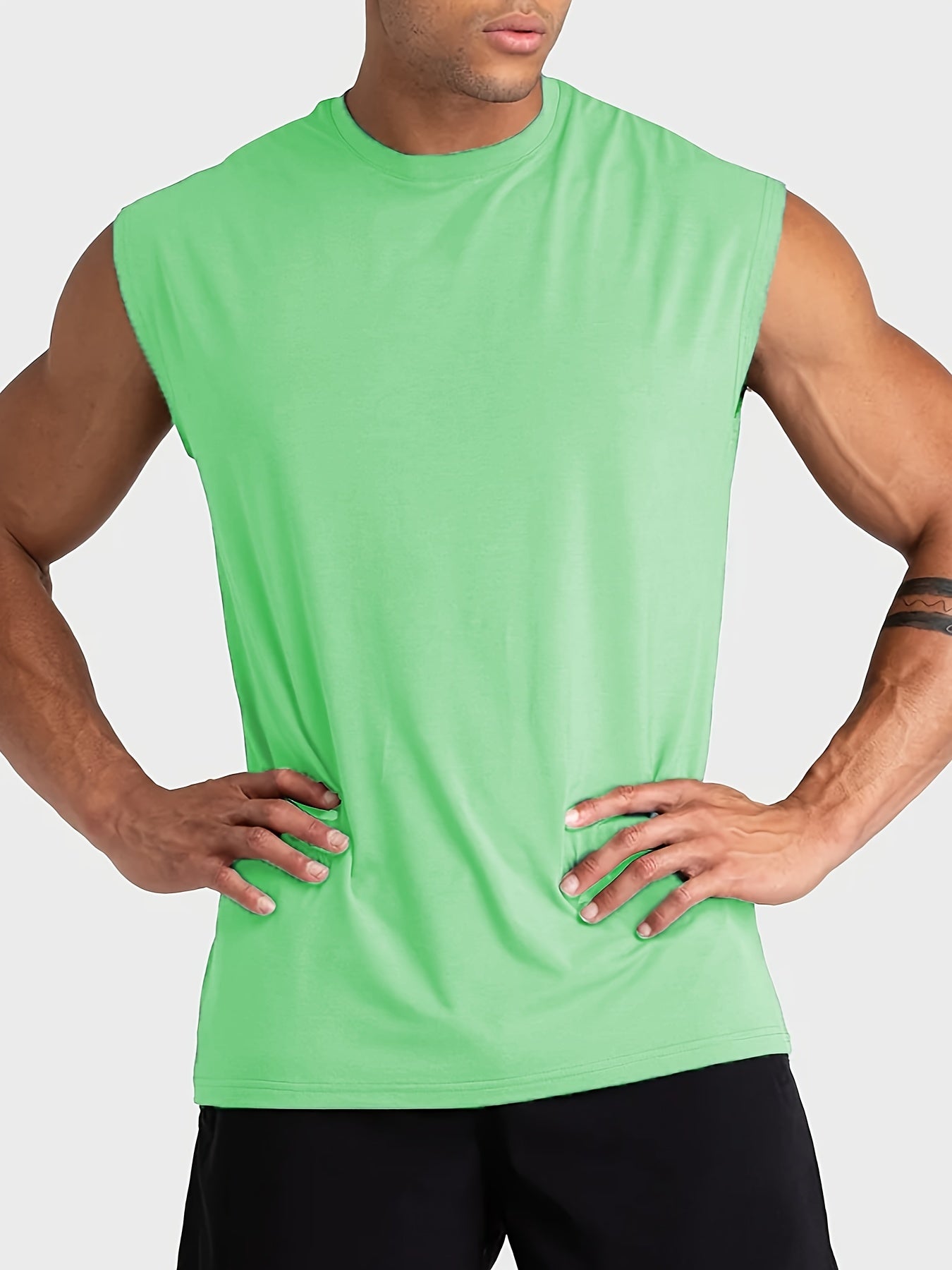 Men's Fitness Tank Top Sleeveless for Gym Workout