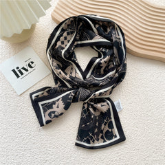 Men's Long Silk Scarf for Casual Business Wear