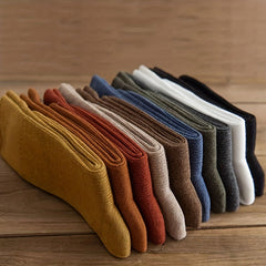 10 Pairs Women's Solid Mid Tube Socks - Comfy & Breathable Stockings