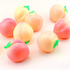 1pc Random Peach Squishy Simulation Fruit Soft Gift Fun Peach Toys Dough Sq...