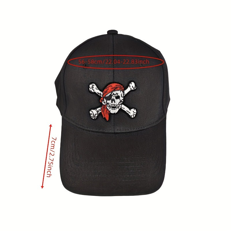 Gothic Skull Patch Baseball Cap Hip Hop Anime Cotton Dad Hats Adjustable