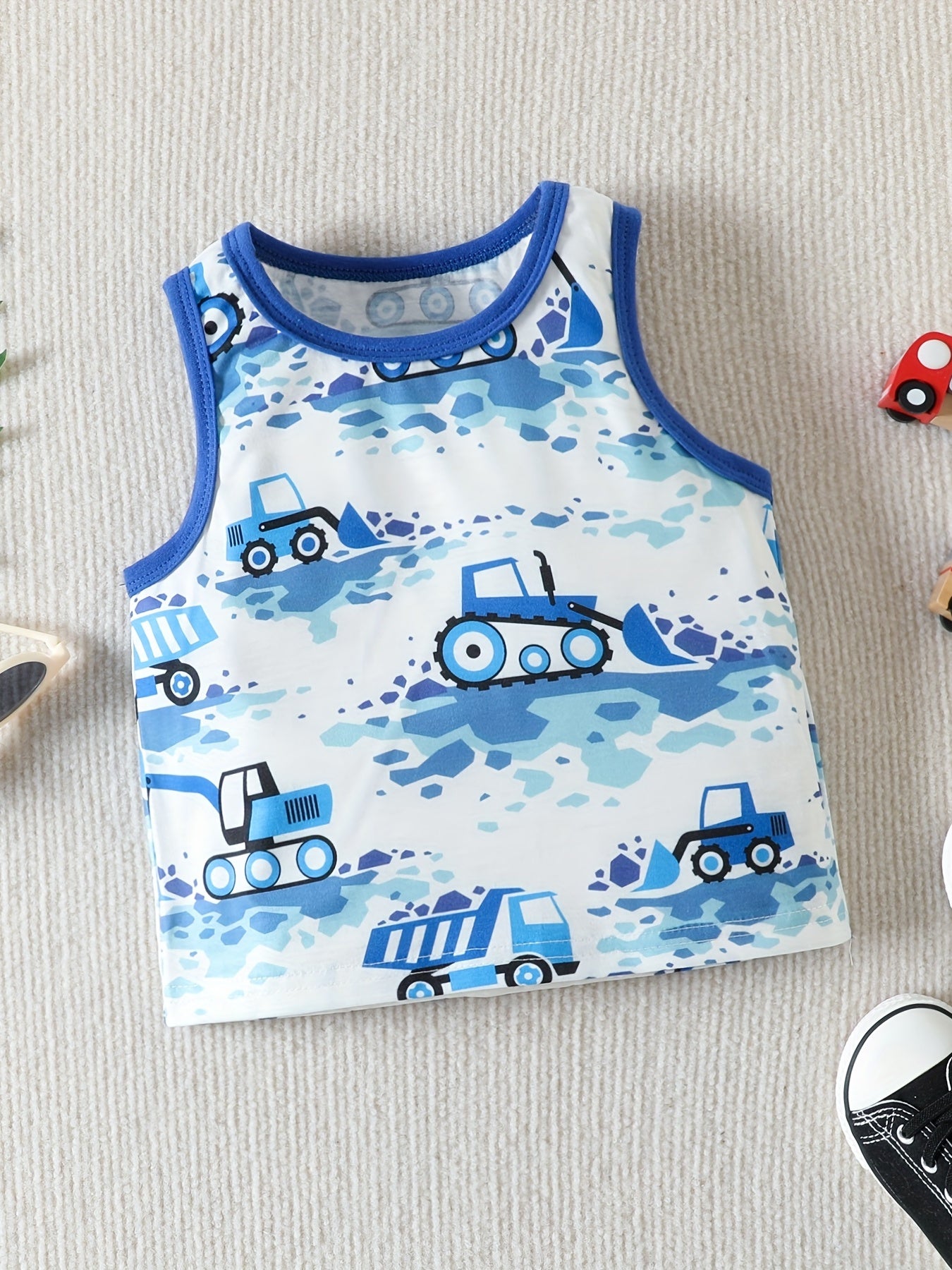 Boys Dino Digger Tank Top & Shorts Set