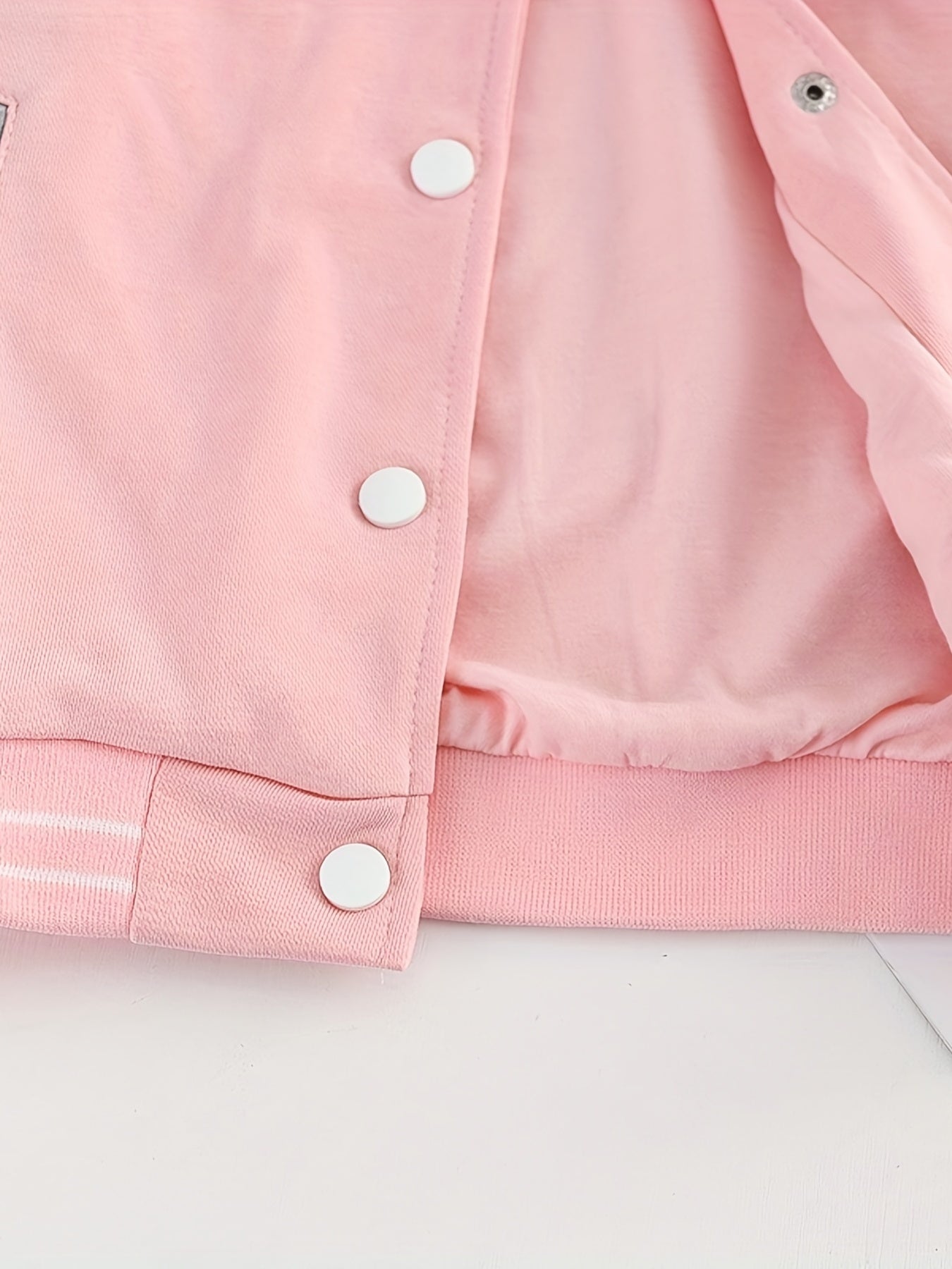 Star Girl's Soft Cotton Varsity Jacket Block School Baseball Jackets