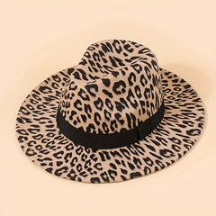 Leopard Print Jazz Hats for Men and Women