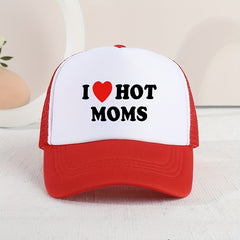 Letter Printed Baseball Cap Mesh Sunshade Hat