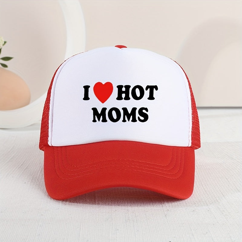 Hot Moms Baseball Cap Mesh Trucker Hat Adjustable Sunscreen Dad Hat