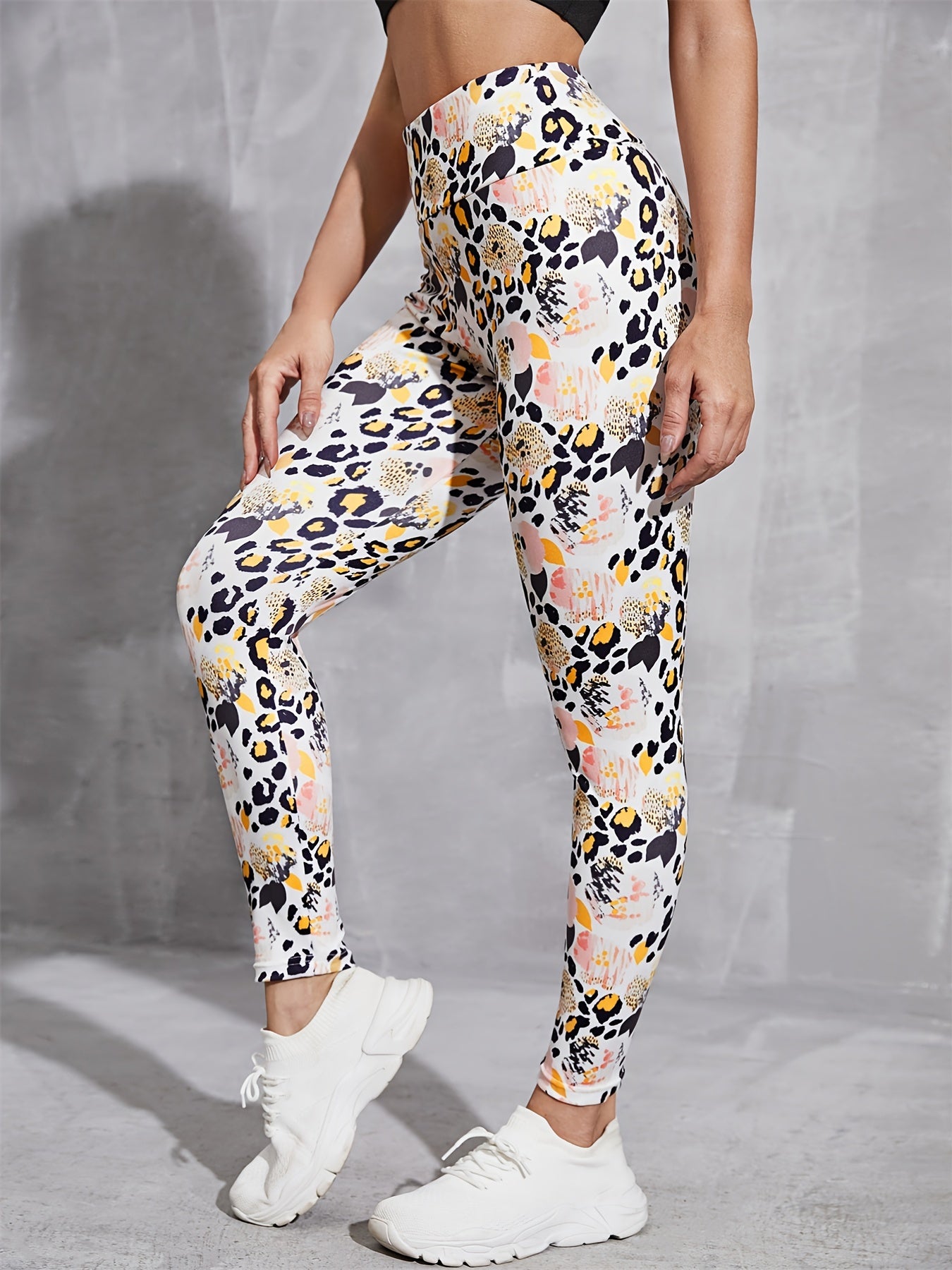 Leopard Print Yoga Leggings High Stretch Fitness Pants
