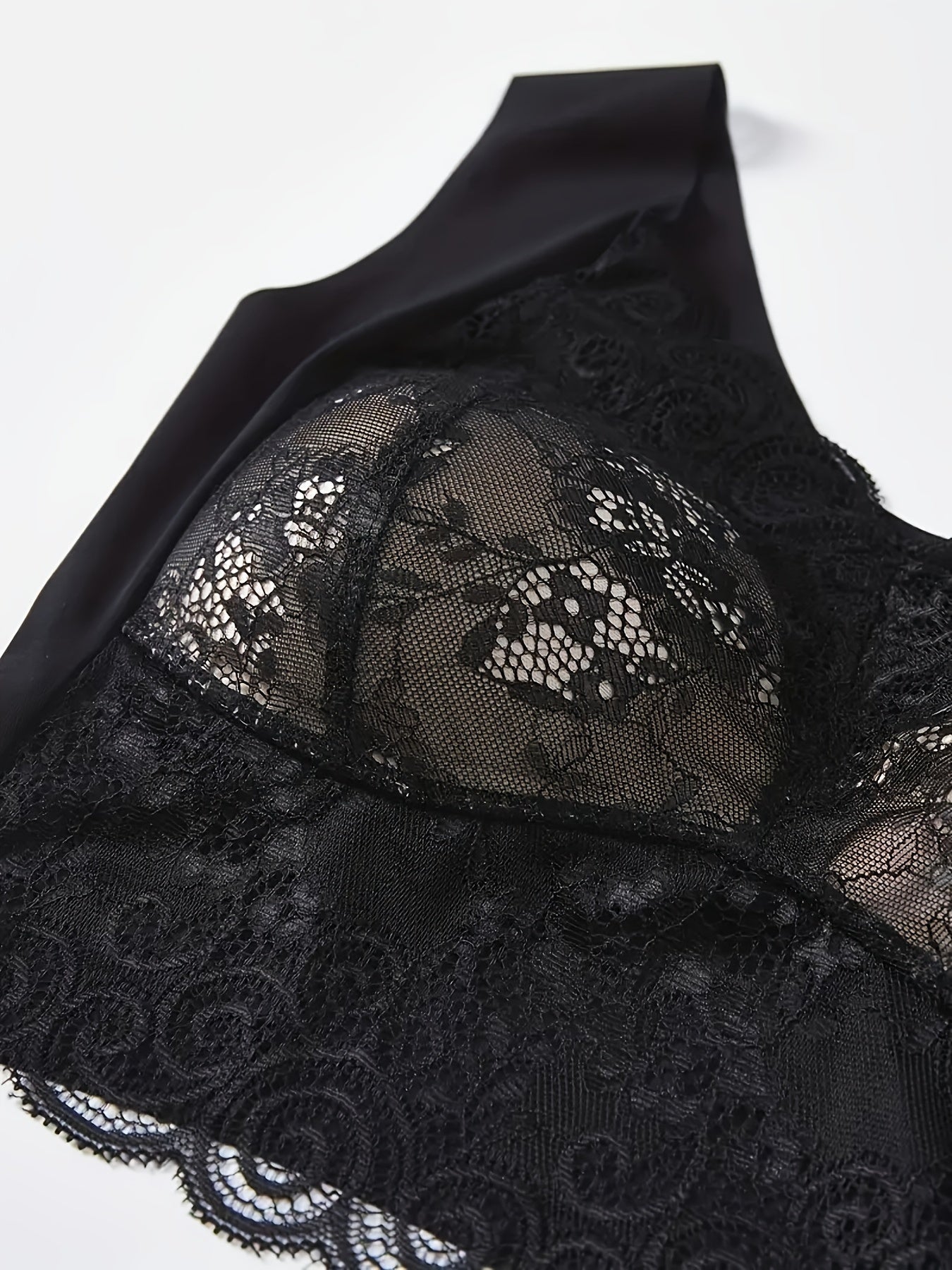 5pcs Lace Decor Wirefree Sports Bra for Women