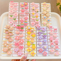10pcs Cute Cartoon Animal Hair Rope for Girls