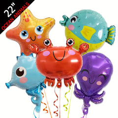 1pc Sea Animal Balloons Foil Mylar Balloons Baby Shower Themed Party Birthday