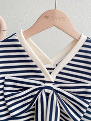 2pcs Toddler Girls Striped T Shirt & Shorts Set Kids Summer Clothes