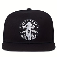 Alien Embroidery Snapback Hat Hip Hop Spaceship Baseball Cap