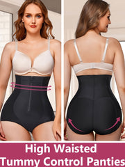 Zipper Shaping Panties Tummy Control Butt Lifting Underwear