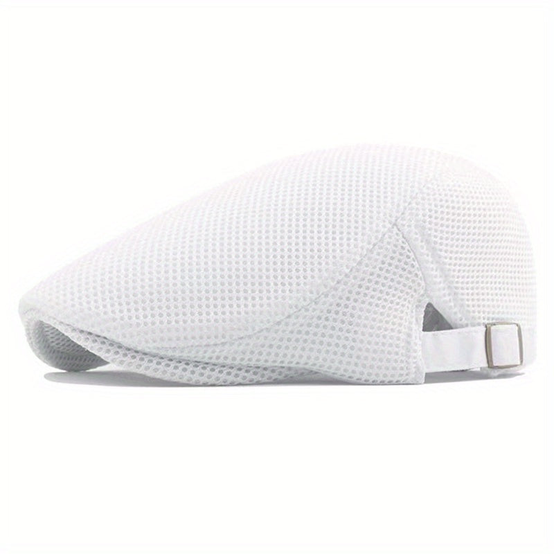 Men's Mesh Beret Hat Breathable Summer Hat
