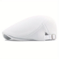 Men's Mesh Beret Hat Breathable Summer Hat