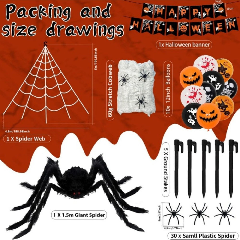 Angoily Pet Spider Outfit Halloween Costume for Cats Dogs Christmas Decor
