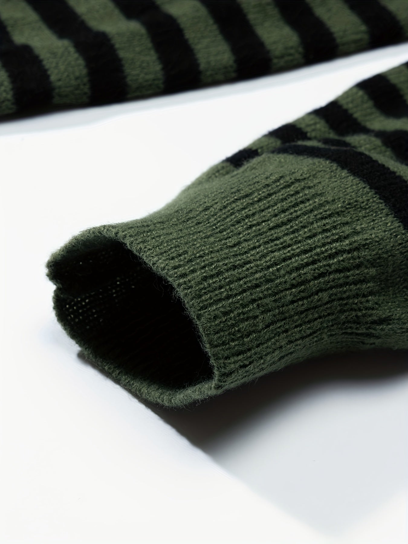Striped Sweater Men's Casual Warm Pullover