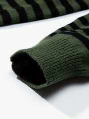 Striped Sweater Men's Casual Warm Pullover
