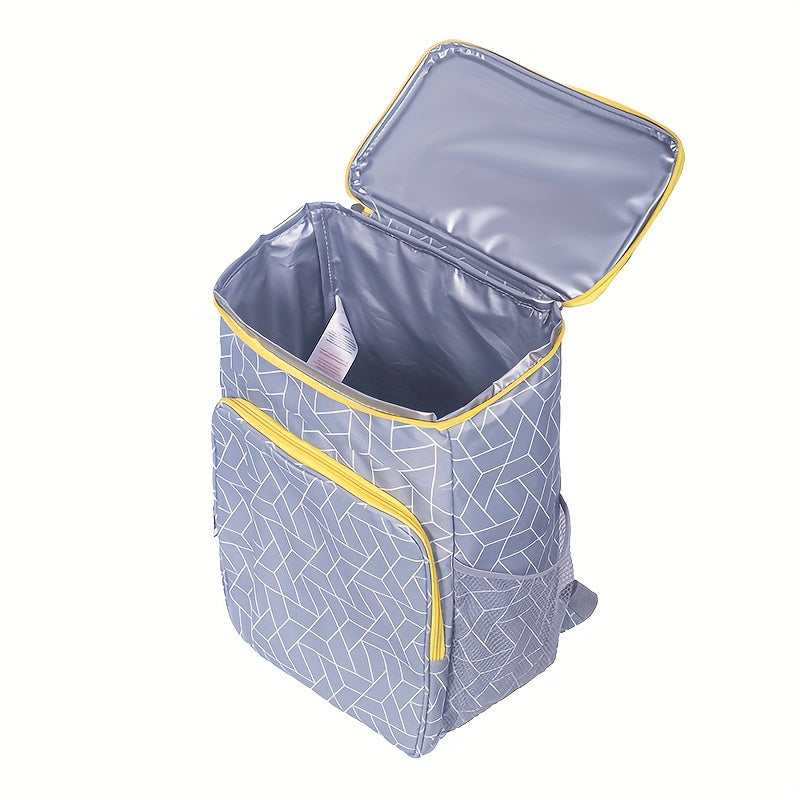 Thickened Insulated Backpack 600D Oxford Cloth Ice Bag For Camping Picnic