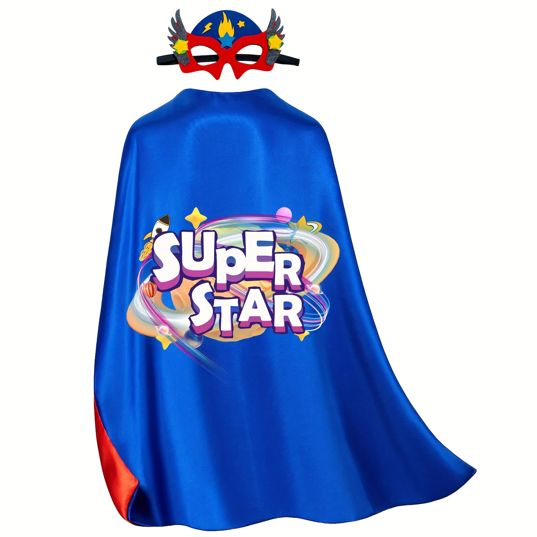 Superstar Cape Set for Kids - Includes Cape and Mask