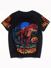 Boys Dino 3D Printed T Shirt Sports Halloween Costume Sweatshirt Top