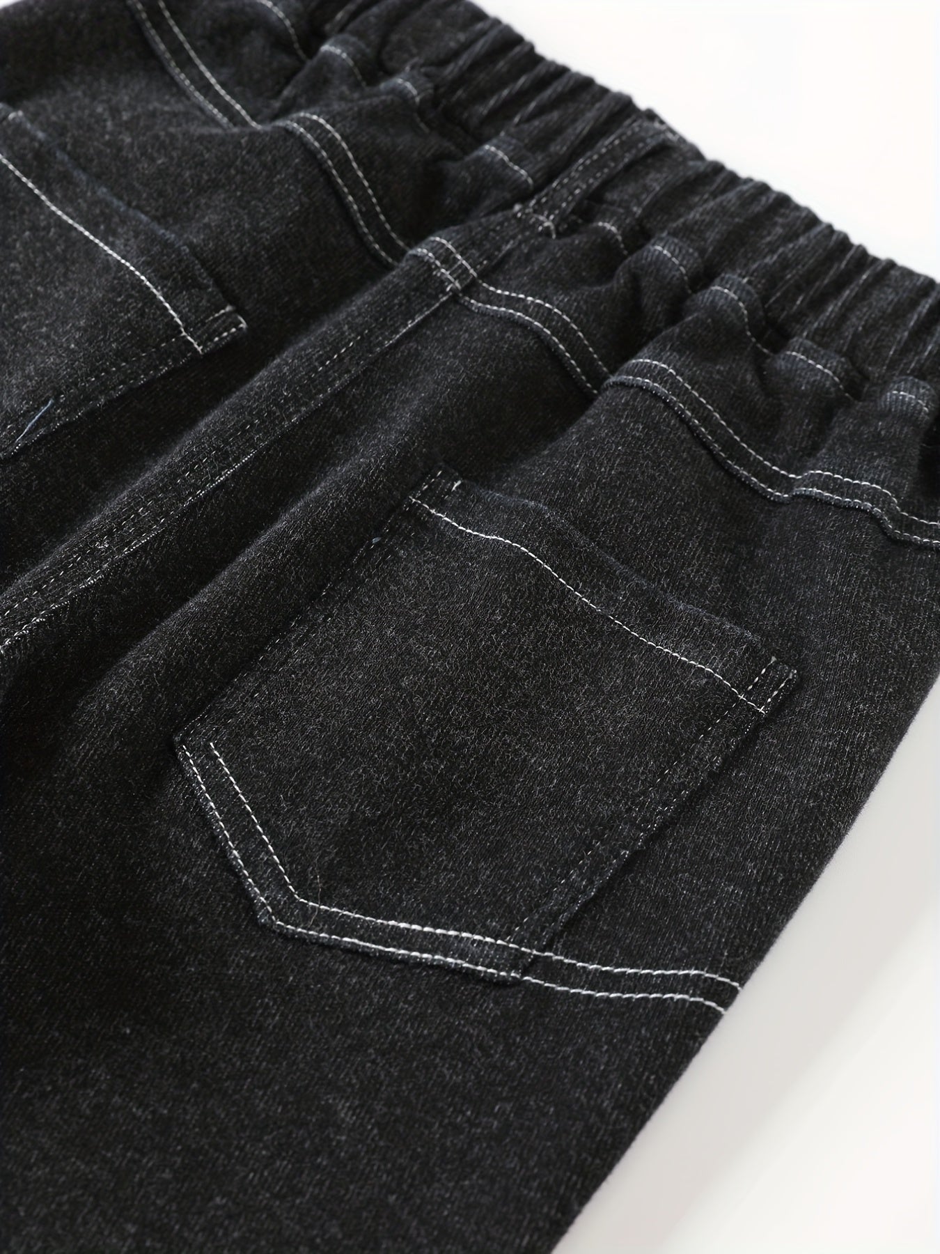 Boys High Stretch Denim Pants With Pocket