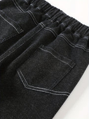 Boys High Stretch Denim Pants With Pocket