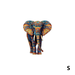 Colorful Elephant Wooden Puzzle Boxed Unique Relax Gift